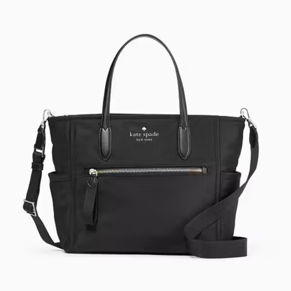 Black tote bag